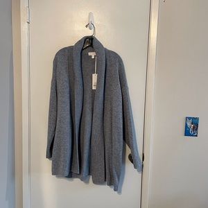 Cotton Rib-Trim Cardigan